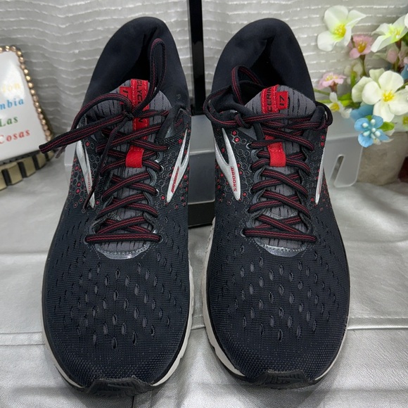 (R5) Brooks Men's Glycerin 17 Running Shoes, Size 11.5D, Black/Red - Picture 2 of 16